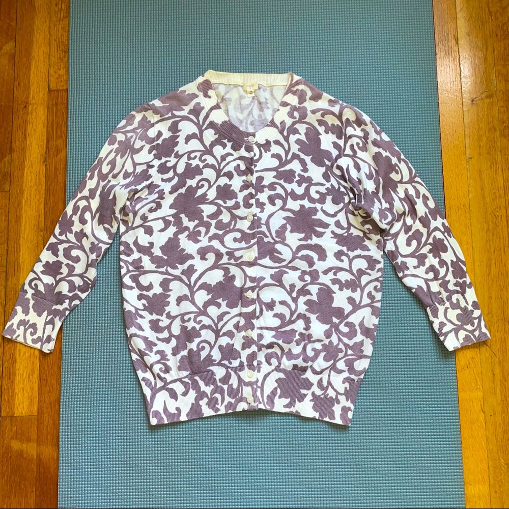 J. Crew Floral Cardigan